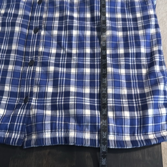 L.L. Bean Blue Plaid Fleece Lined Shacket Size XL REG - Picture 7 of 7